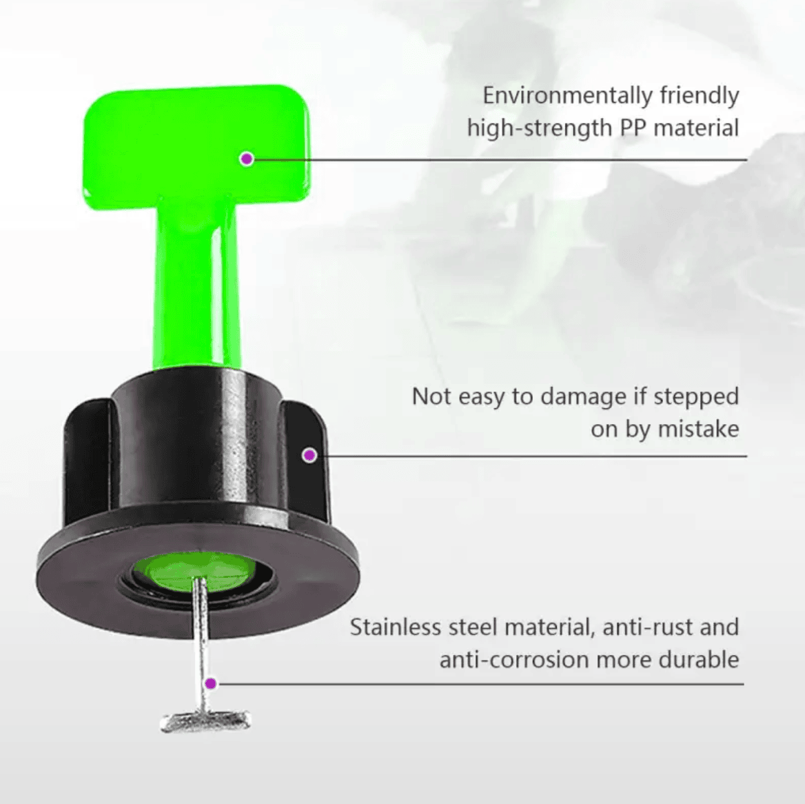 RT Reusable Tile Levelling System (100 Pcs pkt.) RT Reusable Tile Levelling System (100 Pcs pkt.)