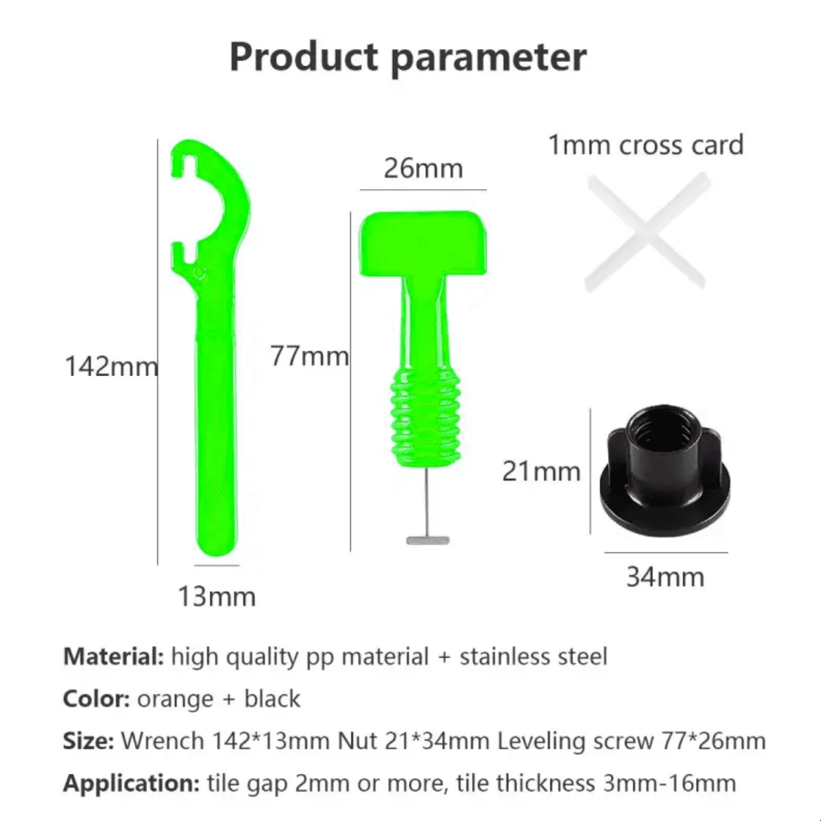 RT Reusable Tile Levelling System (100 Pcs pkt.) RT Reusable Tile Levelling System (100 Pcs pkt.)